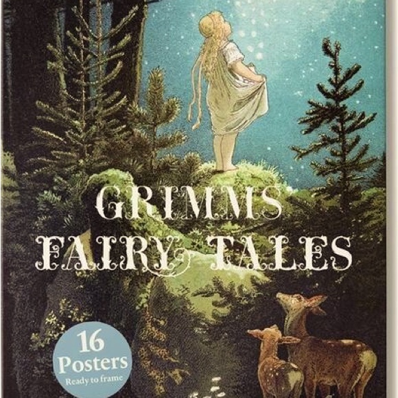 Taschen Grimms Fairy Tales Poster Collection - Green and Blue - Picture 1 of 4